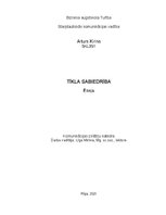 Eseja 'Tīkla sabiedrība', 1.