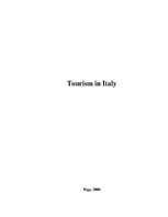Referāts 'Tourism in Italy. Economic Research', 1.