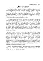 Eseja 'Mans Ziedonis', 1.