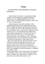 Eseja 'Grāmatu lasīšana', 1.