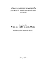 Konspekts 'Ģimenes budžeta sastādīšana', 1.