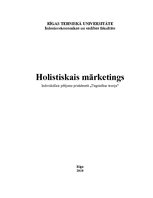 Referāts 'Holistiskais mārketings', 1.