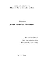 Prakses atskaite 'IF P&C Insurance AS Latvijas filiāle', 1.
