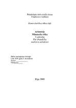 Referāts 'Aristotelis "Nikomaha ētika". 9.grāmatas "Par draudzību" analīze un secinājumi', 1.