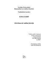 Referāts 'Motivēšana kā vadības funkcija', 1.