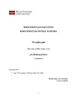 Konspekts 'Diskusijas analīze raidījumā "Grāmatu kods" TV žurnālistikā', 1.