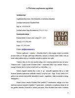 Prakses atskaite 'Prakses atskaite. "Elizabete Design Hotel". Tūrisma vadība', 4.
