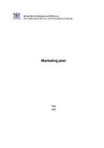 Biznesa plāns 'Marketing Plan', 1.
