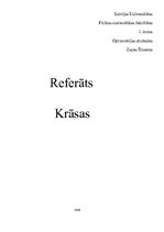 Referāts 'Krāsas', 1.