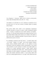 Eseja 'V.Benjamins "Iluminācijas. Mākslas darbs tā tehniskās reproducējamības laikmetā"', 1.