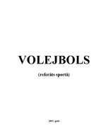 Konspekts 'Volejbols', 1.