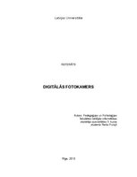 Konspekts 'Digitālās fotokameras', 1.