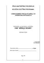 Biznesa plāns 'SMF "Mēbeļu dizains"', 1.