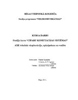 Referāts 'Ciparu komutācijas sistēmas - AXE tehniskā ekspluatācija, apkalpošana un vadība', 23.