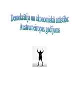 Referāts 'Demokrātija un ekonomiskā attistība: Austrumeiropas gadījums', 1.