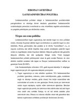 Referāts 'Lauksaimniecība Eiropas Savienībā', 1.