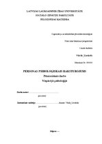 Referāts 'Personas psiholoģiskais raksturojums', 1.