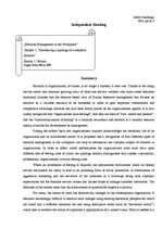 Konspekts 'Independent Reading', 1.