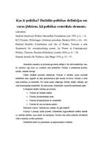 Konspekts 'Kas ir politika?', 1.