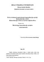 Konspekts 'Preču virzīšanai nepieciešamie komunikācijas mērķi. Komunikācijas efekti. Komuni', 1.