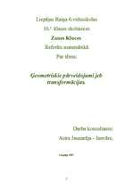 Referāts 'Centrālā simetrija ', 1.