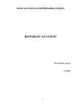 Biznesa plāns 'Restorāna biznesa plāns', 1.