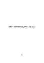 Referāts 'Radio komunikācija un televīzija', 1.