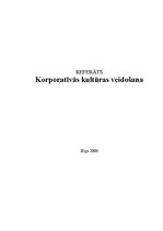 Referāts 'Korporatīvās kultūras veidošana', 1.