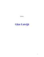 Referāts 'Gāze Latvijā', 1.