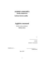 Referāts 'Apģērbs renesansē', 1.