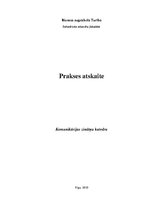 Prakses atskaite 'Sabiedrisko attiecību prakse attīstības biedrībā', 1.