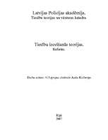 Referāts 'Tiesību izcelšanās teorijas', 1.