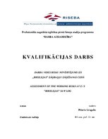 Diplomdarbs 'Darba vides risku novērtējums ZS "Birzlejas" zāģbaļķu zāģēšanas cehā', 1.