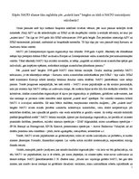 Eseja 'Kāpēc NATO alianse tika saglabāta pēc "aukstā kara" beigām un kādi ir tās izaici', 1.