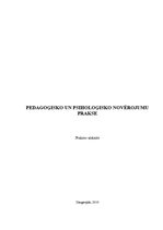 Prakses atskaite 'Pedagoģijas un psiholoģijas novērošanas prakses atskaite', 1.