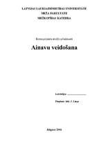 Referāts 'Ainavu veidošana', 1.