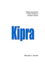 Konspekts 'Kipra', 1.