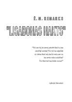 Eseja 'Ērihs Marija Remarks "Lisabonas nakts"', 1.