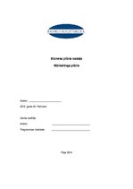 Referāts 'Mārketinga plāns', 1.