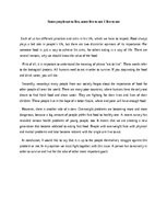 Eseja 'Some people eat to live, some live to eat', 1.