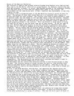 Eseja 'The Causes of the American Revolution', 1.