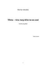 Konspekts 'Tibeta - vieta starp debesīm un zemi', 1.