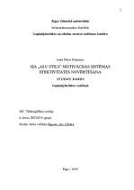 Referāts 'SIA "Alu stils" motivācijas sistēmas efektivitātes novērtēšana', 1.