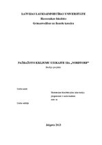 Referāts 'Pašražoto krājumu uzskaite SIA "Nordtorf"', 1.