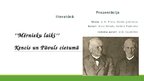 Prezentācija 'Brāļi Kaudzītes "Mērnieku laiki"', 1.