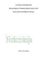 Referāts 'Narkomānija', 1.