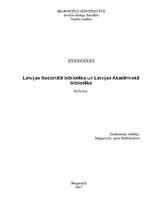 Referāts 'Latvijas Nacionālā bibliotēka. Latvijas Akadēmiskā bibliotēka', 1.