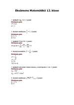 Konspekts 'Eksāmens matemātikā 12. klasei', 1.