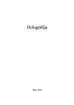 Referāts 'Hologrāfija', 1.