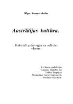 Referāts 'Austrālijas kultūra', 1.